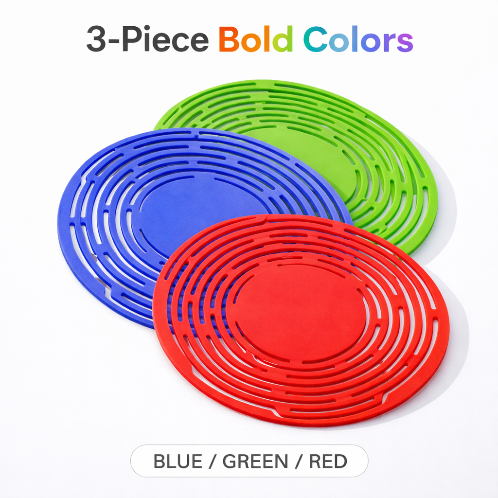 đ˛ Pikanzo⢠2-in-1 Zero-Void⢠Silicone Mesh Bag & Heat-Resistant Trivet Mat for Hot Bowls