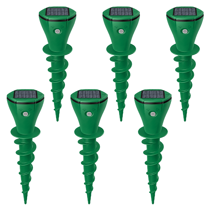 🌸Hot Sale 50% OFF☘️Solar Powered Waterproof Screw Mole Repellent