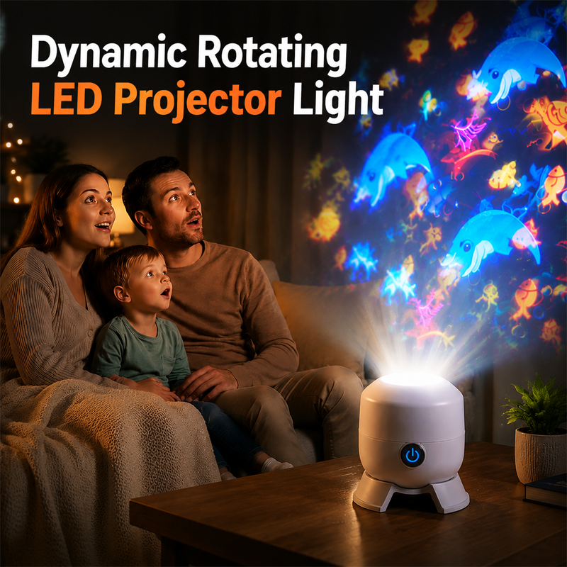 🔥Hot Sale🔥 Zelmivo™ Dynamic Rotating LED Projector Light