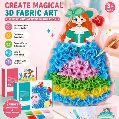 🎨 Kids 3D Fabric Poke Art Kit – Screen-Free Creative Fun (offer)
