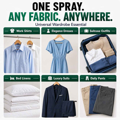 👔 Grailzees™ Instant Wrinkle Erasing Spray: Smooth Clothes in 3 Seconds (No Iron, No Heat)✨
