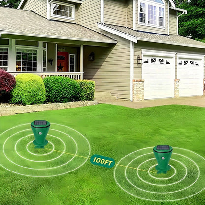 🌸Hot Sale 50% OFF☘️Solar Powered Waterproof Screw Mole Repellent