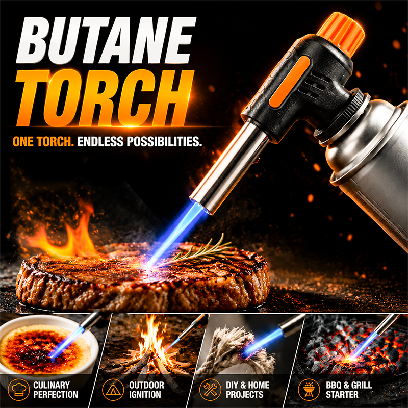 🔥LAST DAY SALE - 50% OFF🔥Portable Multi-Function Butane Torch