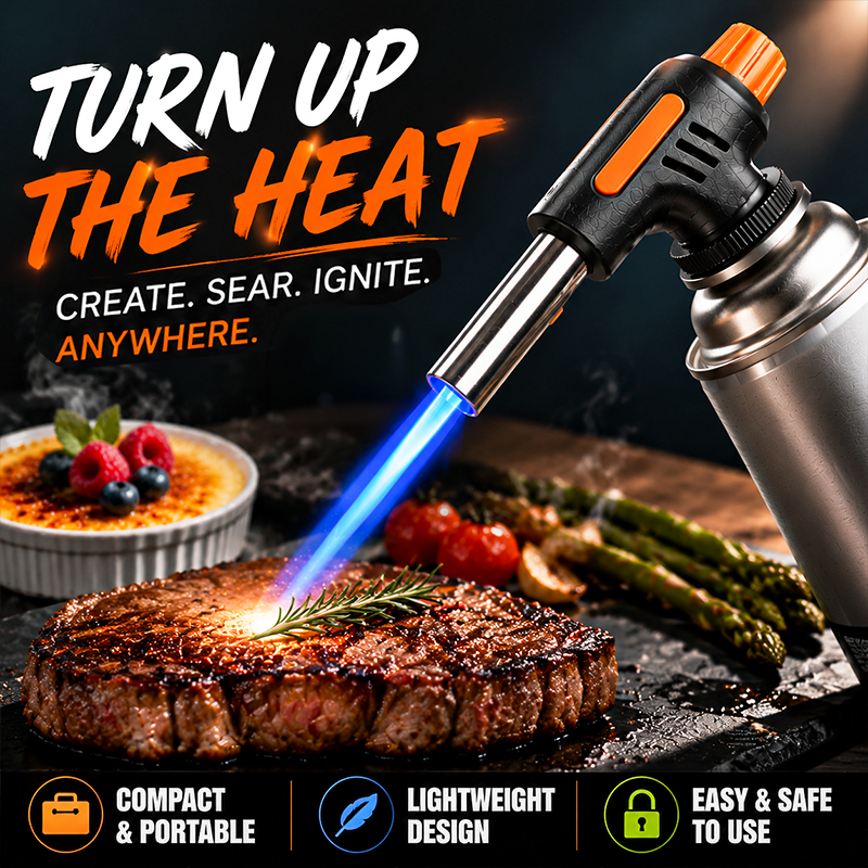 🔥LAST DAY SALE - 50% OFF🔥Portable Multi-Function Butane Torch