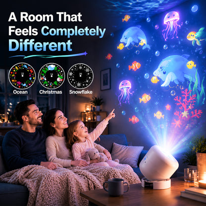 🔥Hot Sale🔥 Zelmivo™ Dynamic Rotating LED Projector Light