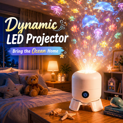 🔥Hot Sale🔥 Zelmivo™ Dynamic Rotating LED Projector Light