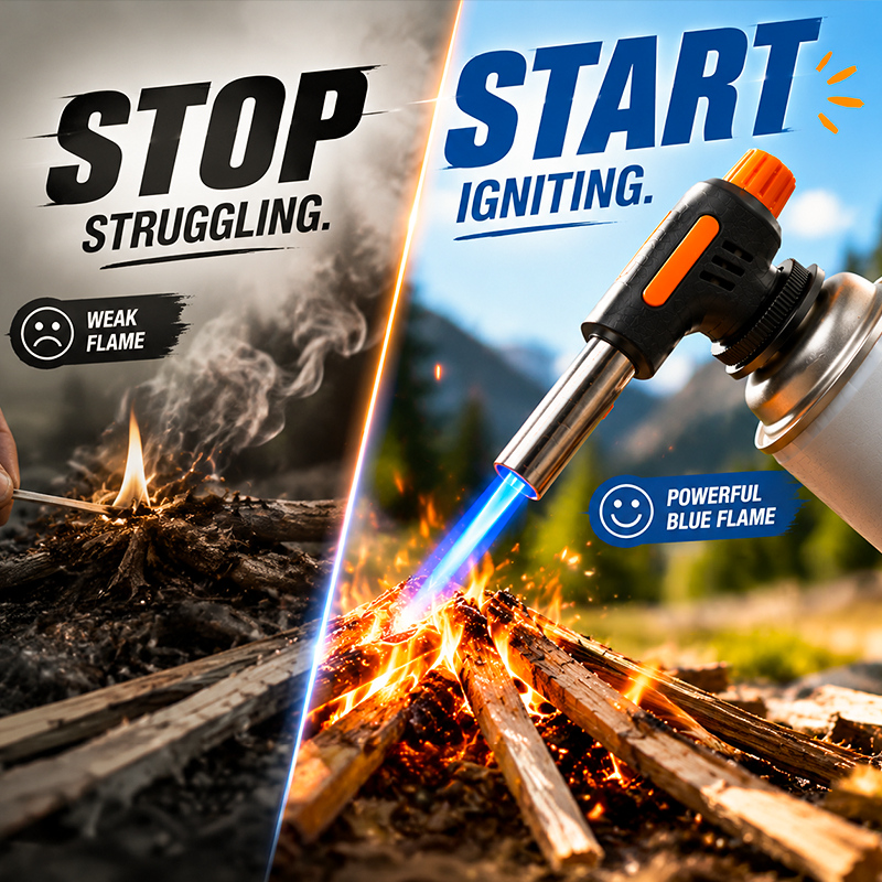 🔥LAST DAY SALE - 50% OFF🔥Portable Multi-Function Butane Torch