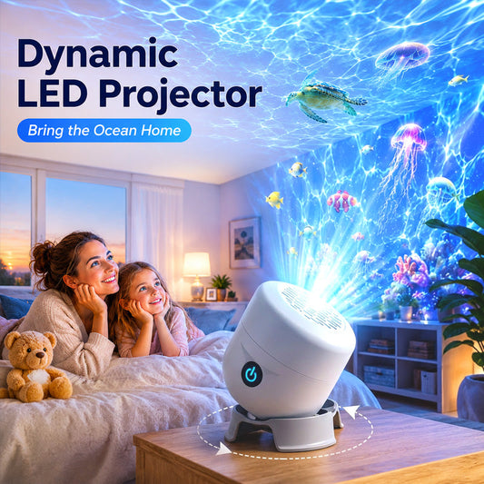 🔥Hot Sale🔥 Zelmivo™ Dynamic Rotating LED Projector Light
