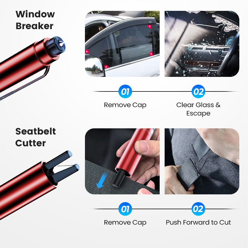 🚗 BOGO 50% OFF | Vimbe™ 2-in-1 Car Escape Tool