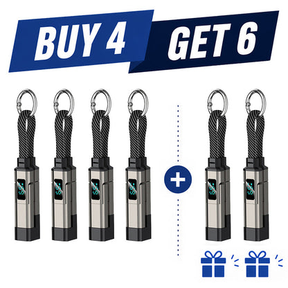 💥2026 HOT SALE🔥50K+ SOLD!🛡️4-in-1 Digital Display Keychain Charging Cable