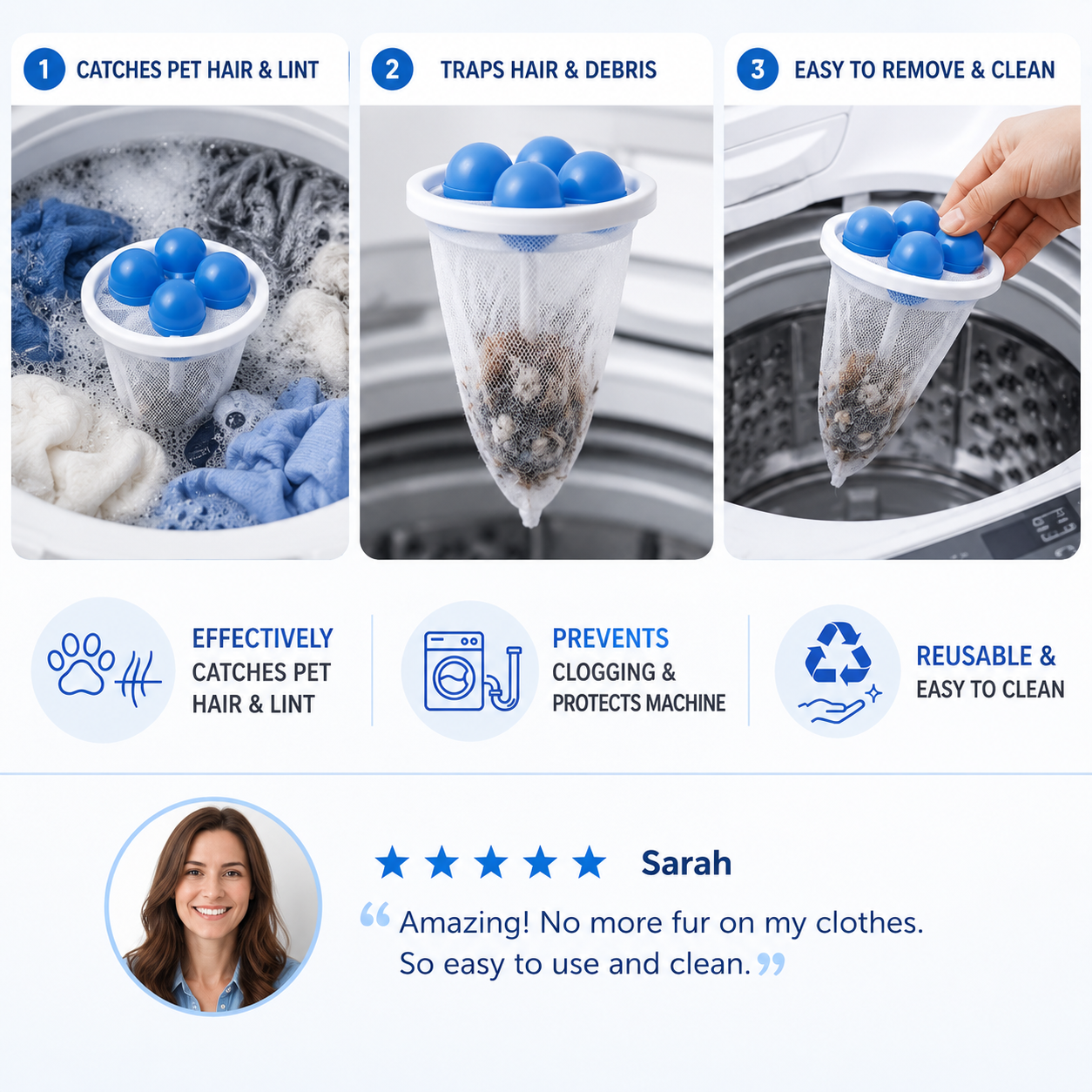 Zelmivo™ Laundry Hair Catcher (Offer)