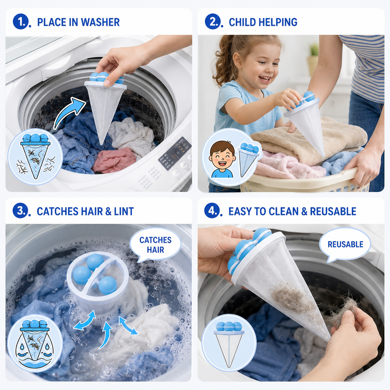 Zelmivo™ Laundry Hair Catcher (Offer)