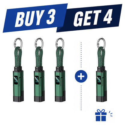 💥2026 HOT SALE🔥50K+ SOLD!🛡️4-in-1 Digital Display Keychain Charging Cable