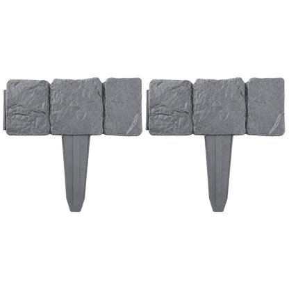 🌿✨Zelmivo™ Stone-Look Edging Fence - Garden Edges That Stay Clean🏡♻️