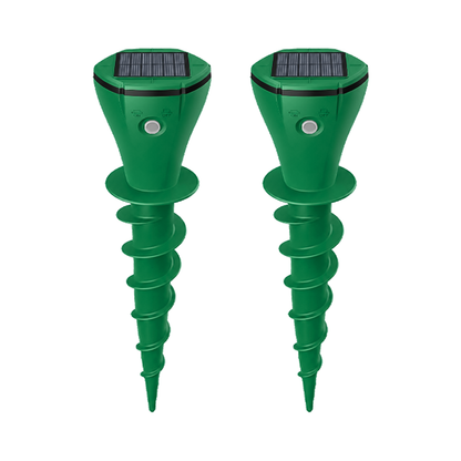 🌸Hot Sale 50% OFF☘️Solar Powered Waterproof Screw Mole Repellent