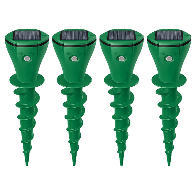🌸Hot Sale 50% OFF☘️Solar Powered Waterproof Screw Mole Repellent