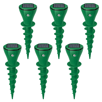 🌸Hot Sale 50% OFF☘️Solar Powered Waterproof Screw Mole Repellent