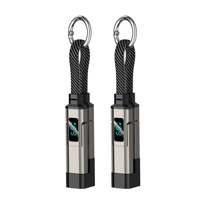 💥2026 HOT SALE🔥50K+ SOLD!🛡️4-in-1 Digital Display Keychain Charging Cable