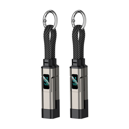 💥2026 HOT SALE🔥50K+ SOLD!🛡️4-in-1 Digital Display Keychain Charging Cable