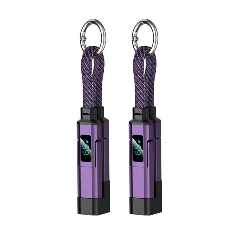 💥2026 HOT SALE🔥50K+ SOLD!🛡️4-in-1 Digital Display Keychain Charging Cable