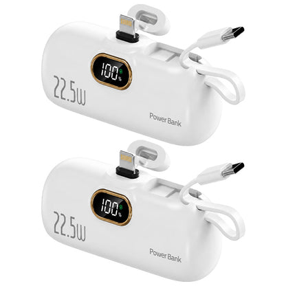 Pocket Power Bank with Built-In Cables | 22.5W Fast Charging (OFFER)