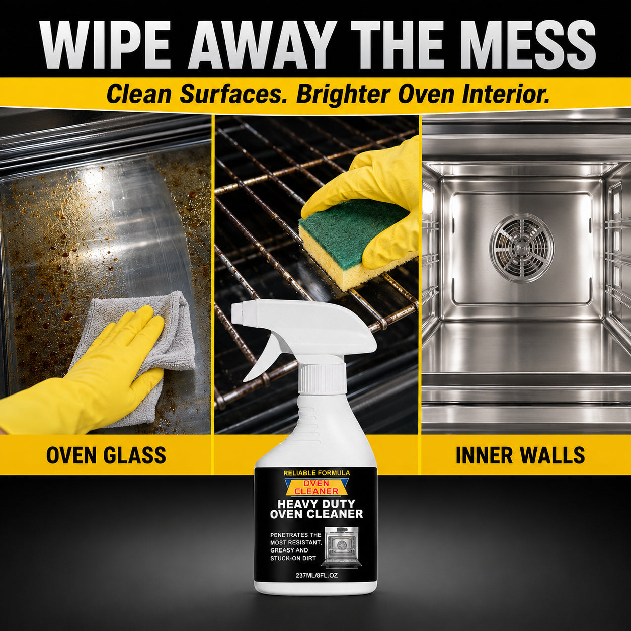 Refresh Your Oven Today 🍳✨ Fast-Acting Oven Cleaner Spray