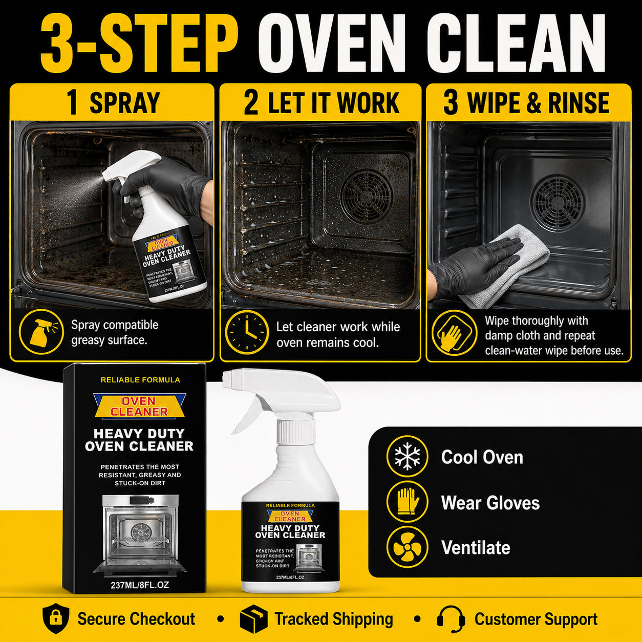 Refresh Your Oven Today 🍳✨ Fast-Acting Oven Cleaner Spray