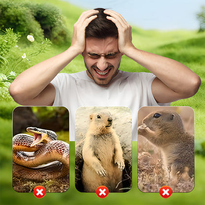 🌸Hot Sale 50% OFF☘️Solar Powered Waterproof Screw Mole Repellent
