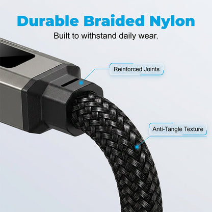 💥2026 HOT SALE🔥50K+ SOLD!🛡️4-in-1 Digital Display Keychain Charging Cable