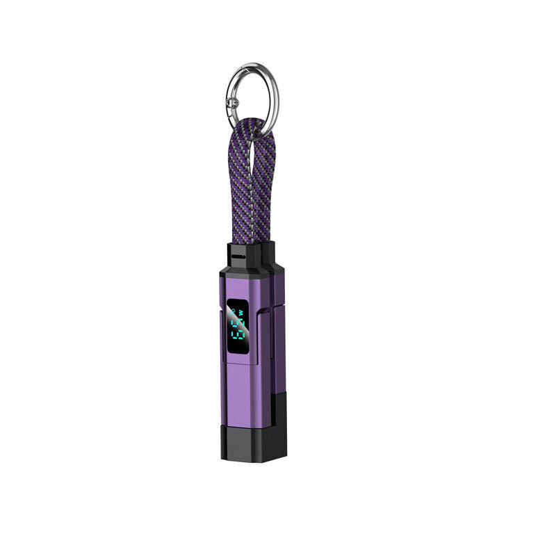 💥2026 HOT SALE🔥50K+ SOLD!🛡️4-in-1 Digital Display Keychain Charging Cable